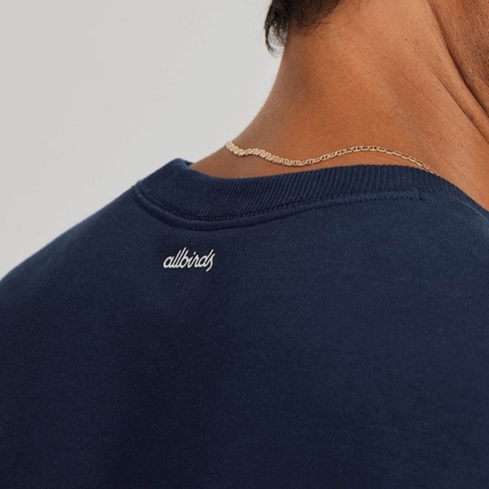 Allbirds Men's True Navy Blue Crewneck Sweatshirt - Picture 6 of 6